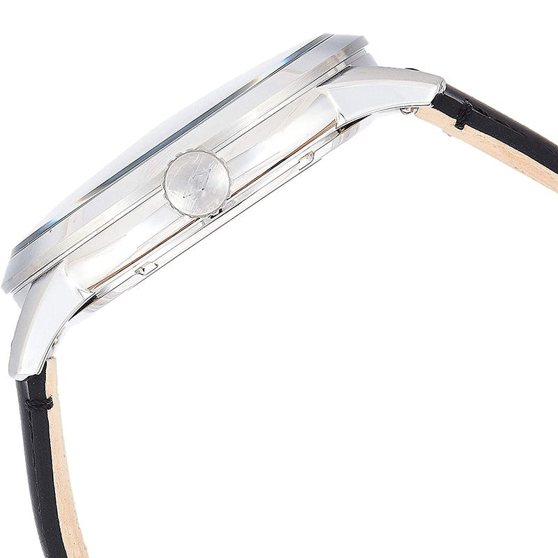 Fossil Townsman Skeleton Black Dial Black Leather Strap Watch for Men