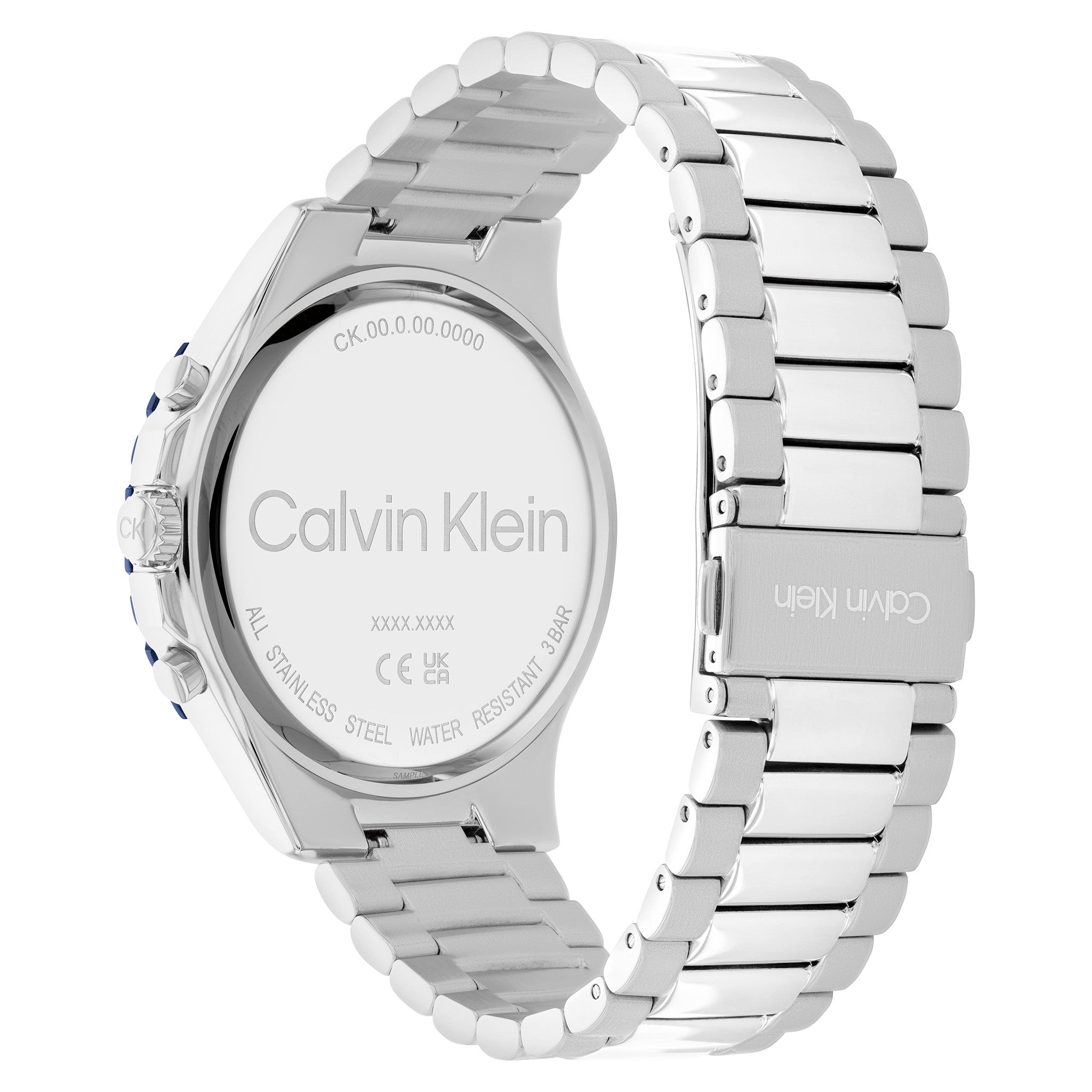 Calvin Klein Sport Stainless Steel Blue Dial Men's Multi-function Watch - 25200115