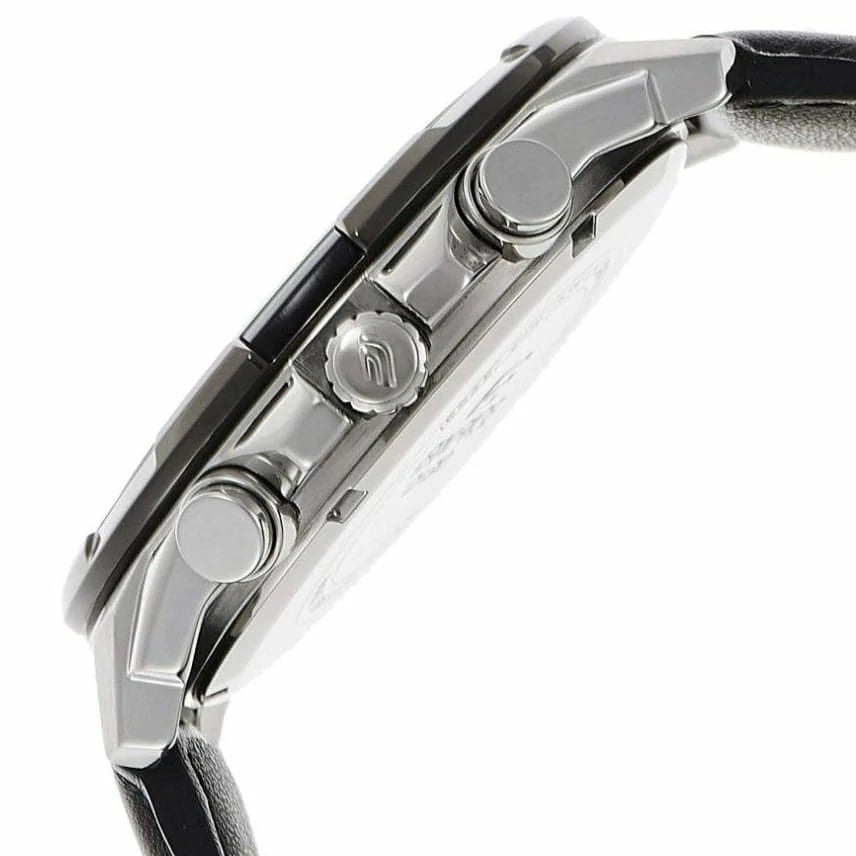 Casio Edifice Men's Leather Watch EFR-539L-1AV