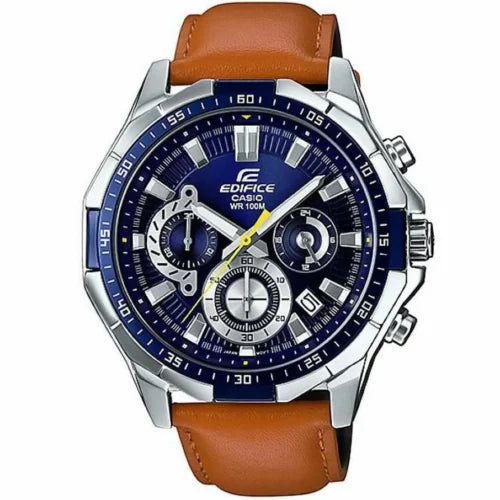 Casio Edifice Men's Leather Watch EFR-539L-1AV