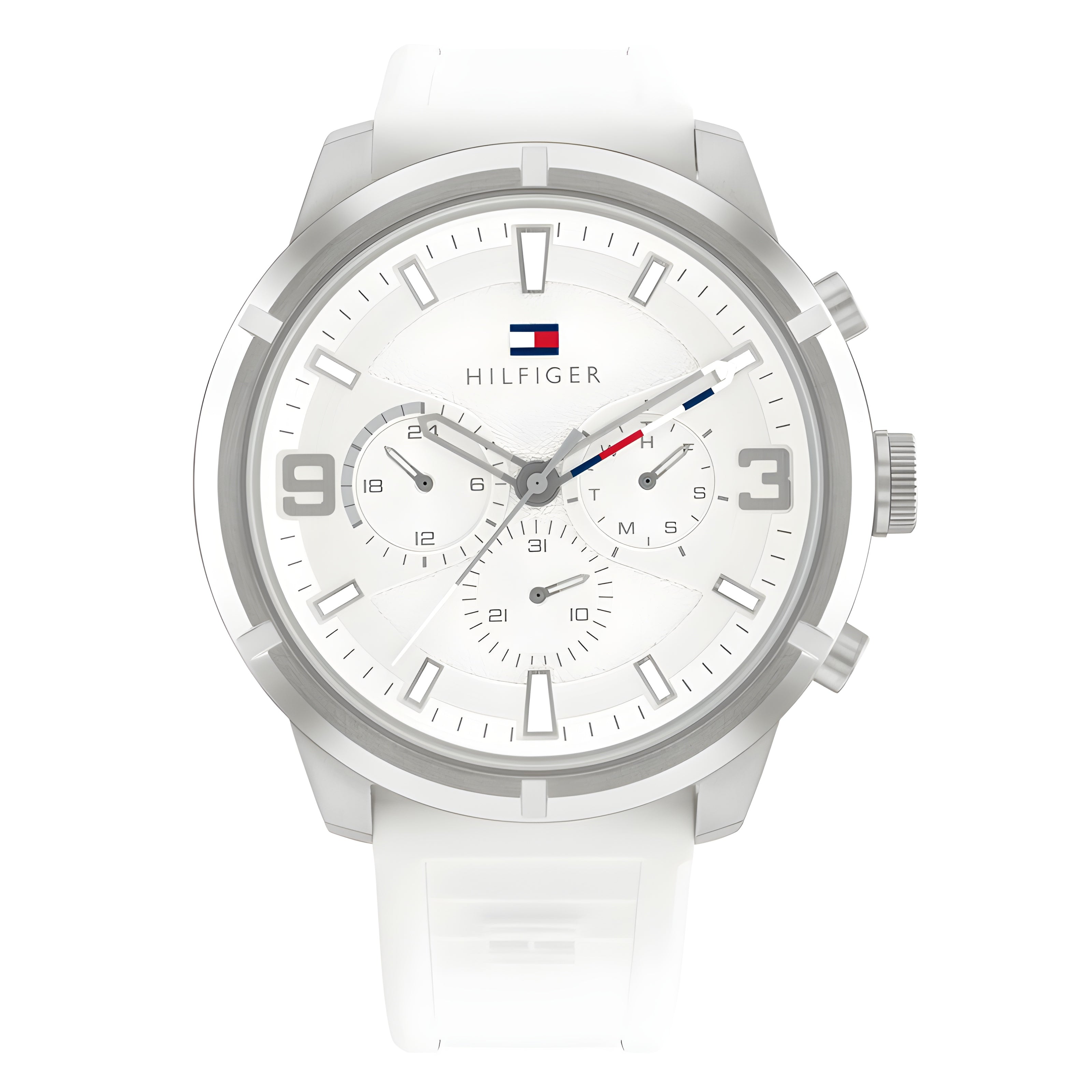 Tommy Hilfiger Men's watch with white balloon and silicone bracelet model 1792072