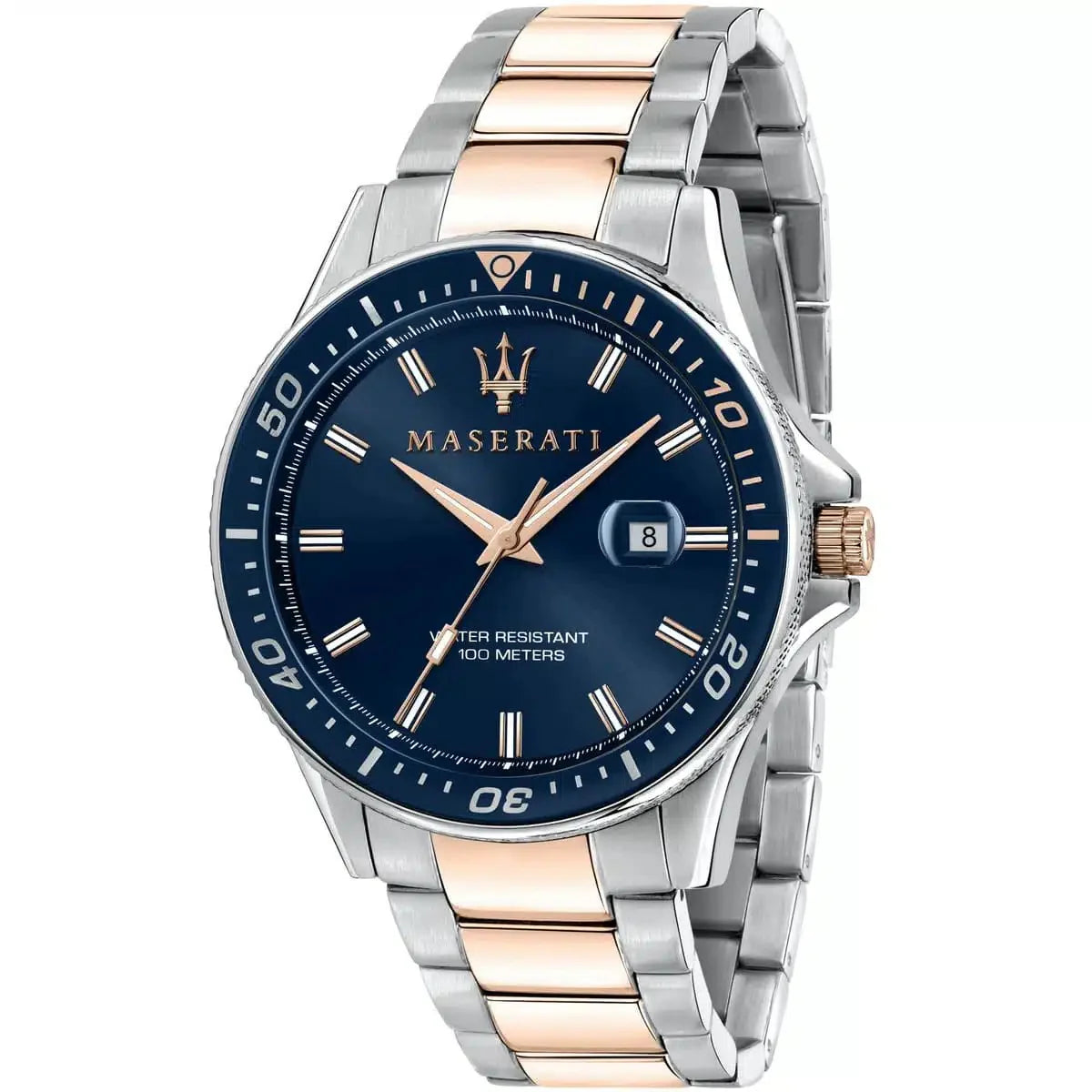 Maserati SFIDA Quartz Blue Dial Stainless Steel 44mm Watch For Men